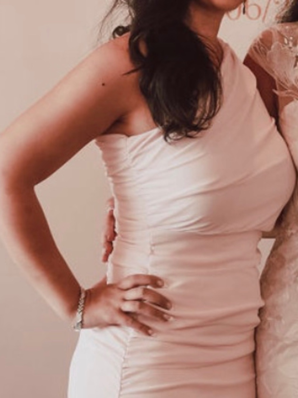 Love x Design Ruched One Shoulder Dress